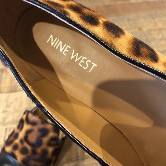 Nine West leopard leather & calf hair captoe flats - Picture 8 of 8